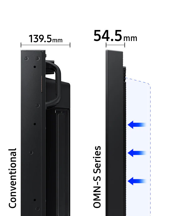 samsung om55n pantalla para escaparate