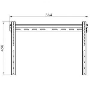 Alternative view of Soporte de Pared Fijo/ Inclinable Vivanco 37972 para TV hasta 65"/ hasta 50kg