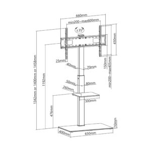 Soporte de Pie Aisens FT70S-077