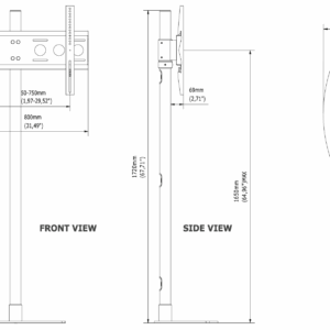 Soporte pantalla para escaparate 02