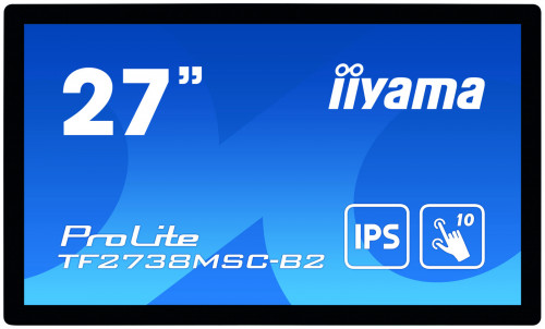 iiyama ProLite TF2738MSC-B2 monitor pantalla táctil 27" FullHD Multi-touch Multi-usuario Negro