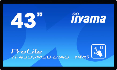 iiyama ProLite TF4339MSC-B1AG - 43" FullHD Pantalla LCD con retroiluminación LED - señalización digital interactiva - con pantalla táctil (multitáctil)