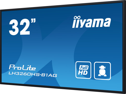 Alternative view of iiyama PROLITE 31.5" LED Wifi 500 cd / m² Full HD Negro Procesador incorporado Android 11 24/7