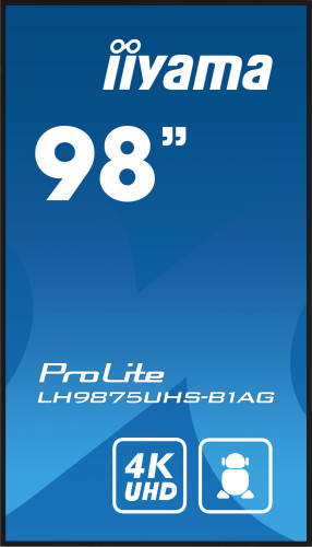 Alternative view of iiyama PROLITE  98" LED Wifi 500 cd / m² 4K Ultra HD Negro Procesador incorporado Android 11 24/7