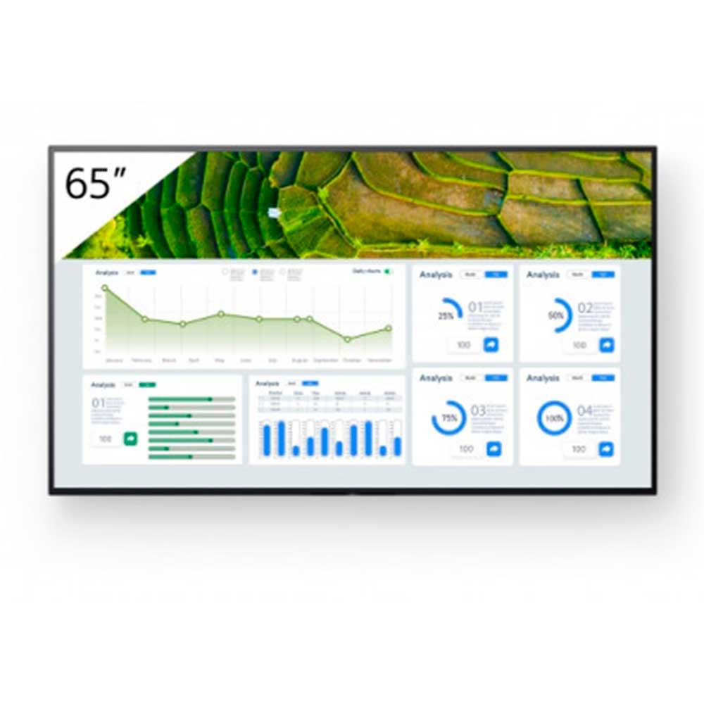 Pantalla de interior 65" Sony FW-65BZ30L Pantalla para señalización digital