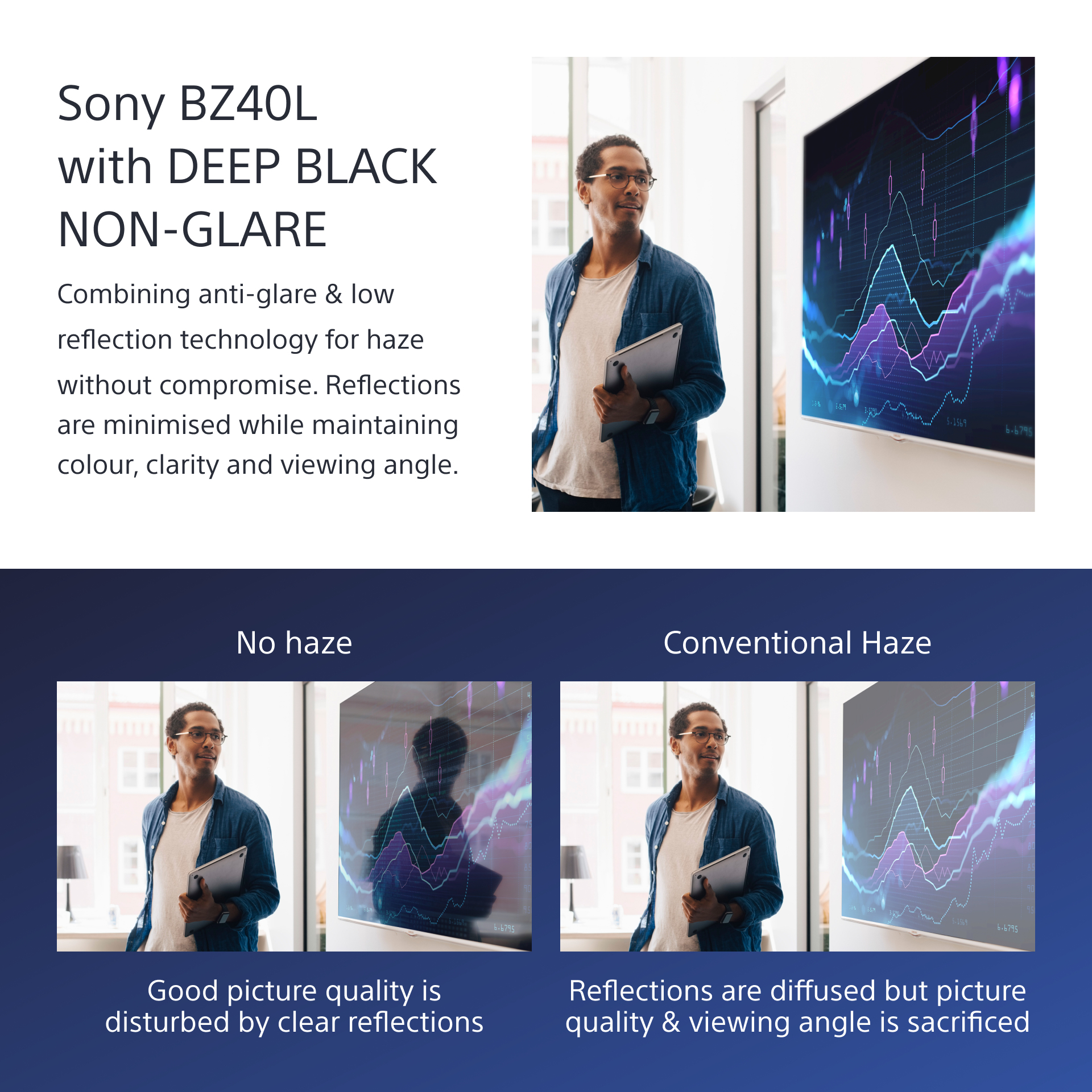 Alternative view of Sony Bravia Professional Displays FW-85BZ40L - 851 Clase diagonal BZ40L Series pantalla LCD con retroiluminación LED - señalización digital - Android TV - 4K UHD (2160p) 3840 x 2160 - HDR - Direct LE