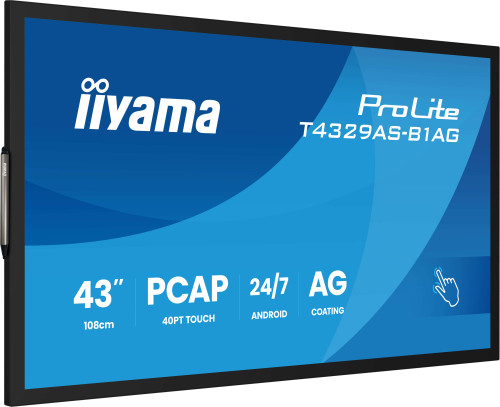 Monitor táctil 43" IIYAMA T4329AS-B1AG ALL-IN-ONE PCAP INTERACTIVE/ ANDROID 14 OS - Imagen 6