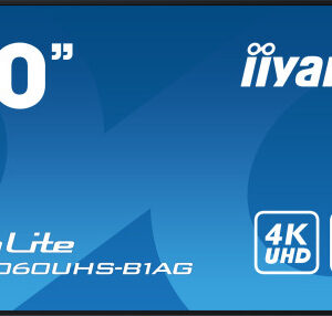 iiyama ProLite LH5060UHS-B1AG – Pantalla profesional 50” 4K UHD Digital Signage con Android 11, iiSignage² y Signal FailOver (24/7)