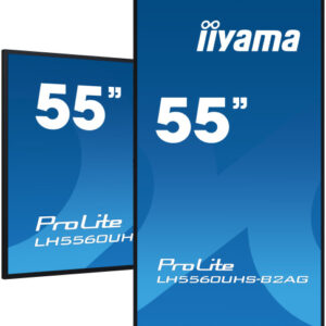 iiyama ProLite LH5560UHS-B2AG – Pantalla profesional 55” 4K UHD Digital Signage con Android 11, iiSignage² y FailOver (24/7)