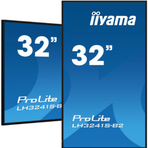 iiyama ProLite LH3241S-B2 – Pantalla profesional 32” Full HD para Digital Signage 24/7 con reproductor USB, LAN Control y RS-232