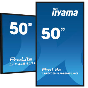 iiyama ProLite LH5054UHS-B1AG – Pantalla profesional 50” 4K UHD Digital Signage 24/7 con Android 11, iiSignage², FailOver y ranura Intel® SDM