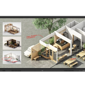 LG 75TR3DQ – Pantalla interactiva 75” 4K UHD, 400 nits, Android 14 (EDLA), 50 puntos táctiles, cristal 3.2 mm, OPS