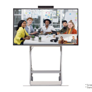 LG 43HT3WJ-B One:Quick Flex – Pantalla interactiva 43" 4K UHD táctil, videoconferencia todo en uno, cámara FHD, Windows 10 IoT