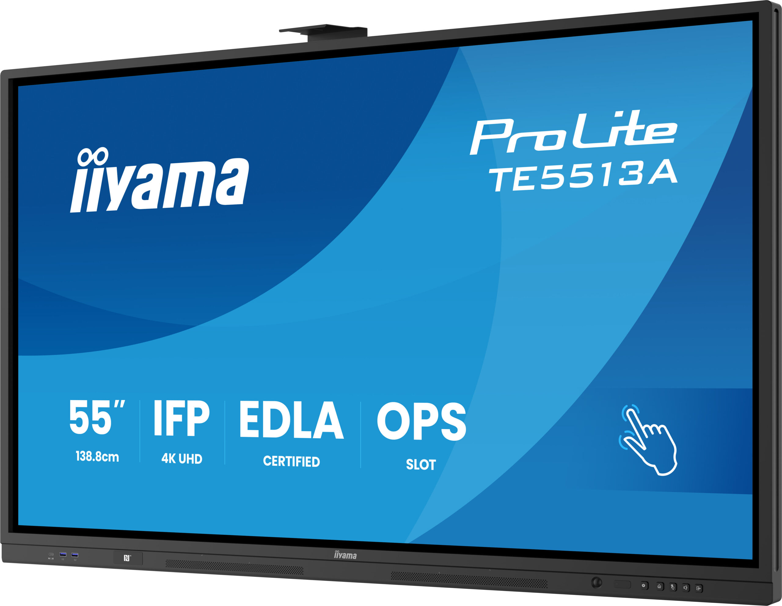 iiyama ProLite TE5513A-B1AG – Pantalla interactiva 55" 4K Google EDLA (Android 14) - Imagen 3
