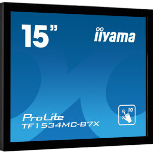 iiyama ProLite TF1534MC-B7X – Monitor Táctil Open Frame 15" PCAP (Touch Through-Glass 6mm, IP65 frontal)