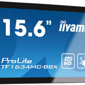 iiyama ProLite TF1634MC-B8X – Monitor táctil Open Frame 15,6” Full HD (PCAP, Touch Through-Glass, IP65 frontal)
