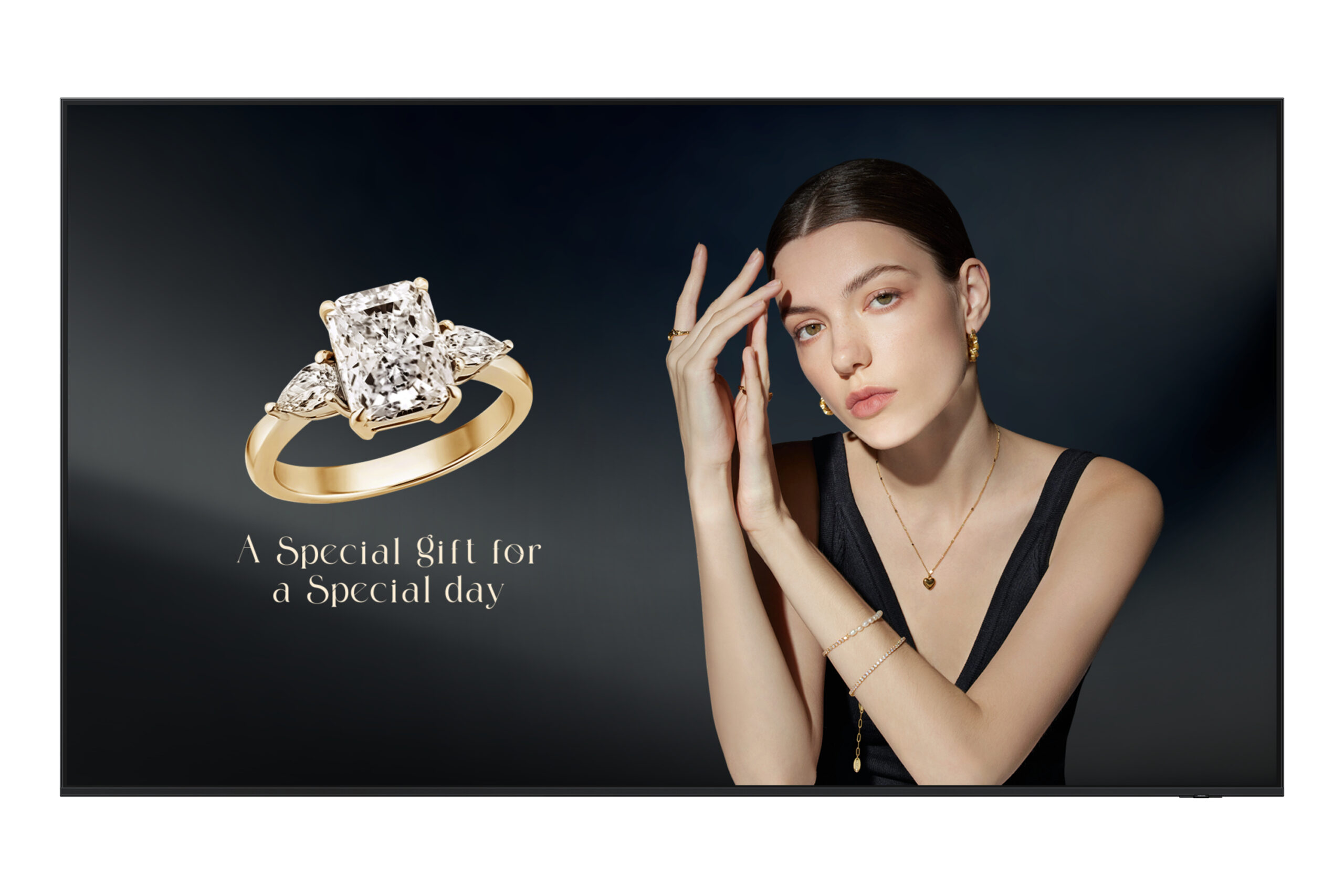 Samsung QH115F-X (QH115FX) – Pantalla profesional 115” 4K UHD 1000 nits, panel VA, Tizen 8.0, 24/7, WiFi/Bluetooth, anti-glare (Haze 25%), HDMI 2.1×3, negro (LH115QHFEBGXEN) - Imagen 2