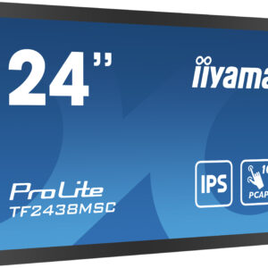 iiyama ProLite TF2438MSC-B1 – Monitor táctil Open Frame 23,8" IPS Full HD (Optical Bonded PCAP 10 puntos, 600 cd/m², IPX1 frontal)
