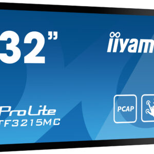 iiyama ProLite TF3215MC-B2 – Monitor táctil Open Frame 31,5” Full HD (PCAP 30 puntos, Touch Through-Glass, IP65 frontal)