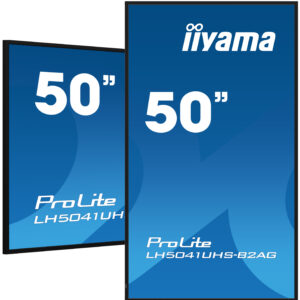 iiyama ProLite LH5041UHS-B2AG – Monitor profesional 50” 4K UHD 500 nits VA, 24/7, cristal antirreflejos, HDMI×3, VESA 400×400, negro
