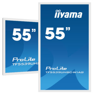 iiyama ProLite TF5539UHSC-W1AG – Monitor táctil Open Frame 55" 4K PCAP (15 puntos) Touch Through-Glass IP54