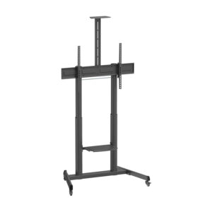 AISENS FT100TE-403 – Soporte de suelo inclinable con ruedas y manivela para TV 60-100” (VESA 1000×600, hasta 120 kg)