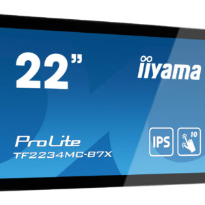 iiyama ProLite TF2234MC-B7X – Monitor táctil Open Frame 22" Full HD IPS PCAP (10 puntos) IP65 frontal