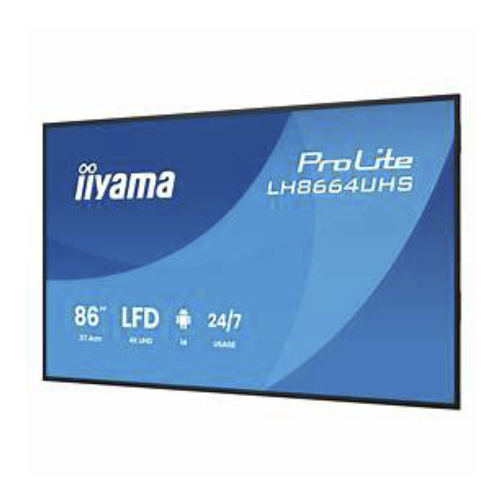 Iiyama 86 LCD UHD BLACK LH8664UHS-B3AG