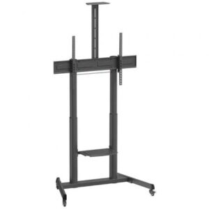 AISENS FT100TE-403 – Soporte de suelo inclinable con ruedas y manivela para TV 60-100” (VESA 1000×600, hasta 120 kg)