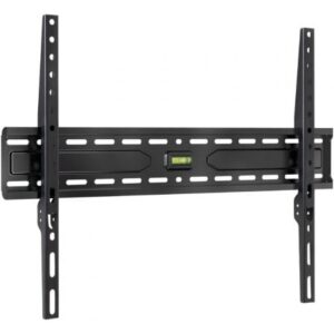 TooQ LP1050F-B – Soporte fijo de pared para TV/monitor 37”–86” ultrafino (VESA hasta 600x400, 45 kg, 27 mm a pared).