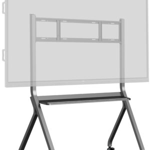 iiyama MD-CART02-S1 – Soporte móvil con ruedas anti-colisión para pantallas 55”–86” (VESA 800×600, 100 kg)