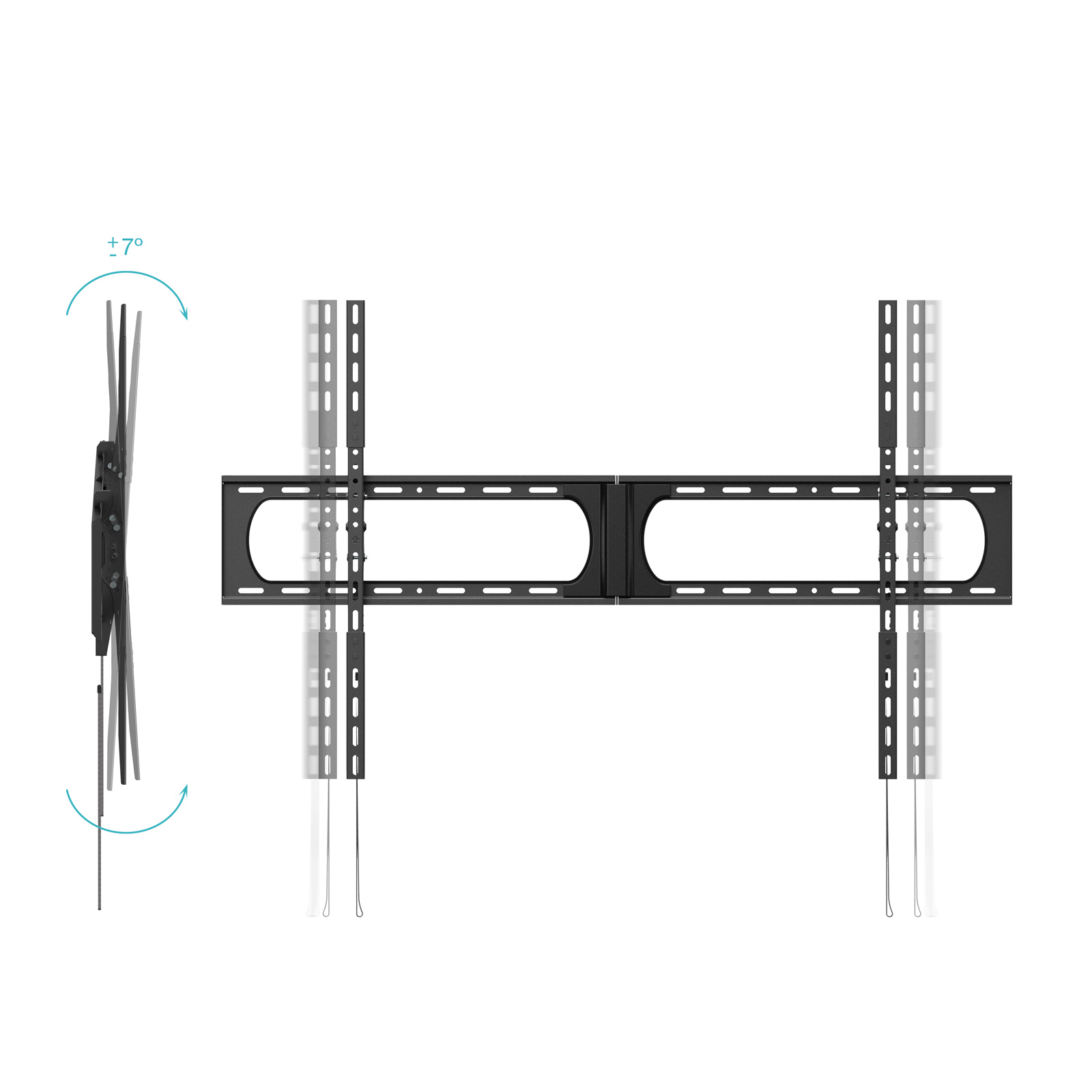Soporte de Pared Inclinable TooQ LP37140T-B para TV de 37-140"/ hasta 125kg - Imagen 2