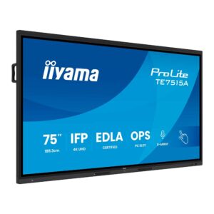 iiyama ProLite TE7515A-B1AG – Pizarra interactiva 75” 4K Google EDLA