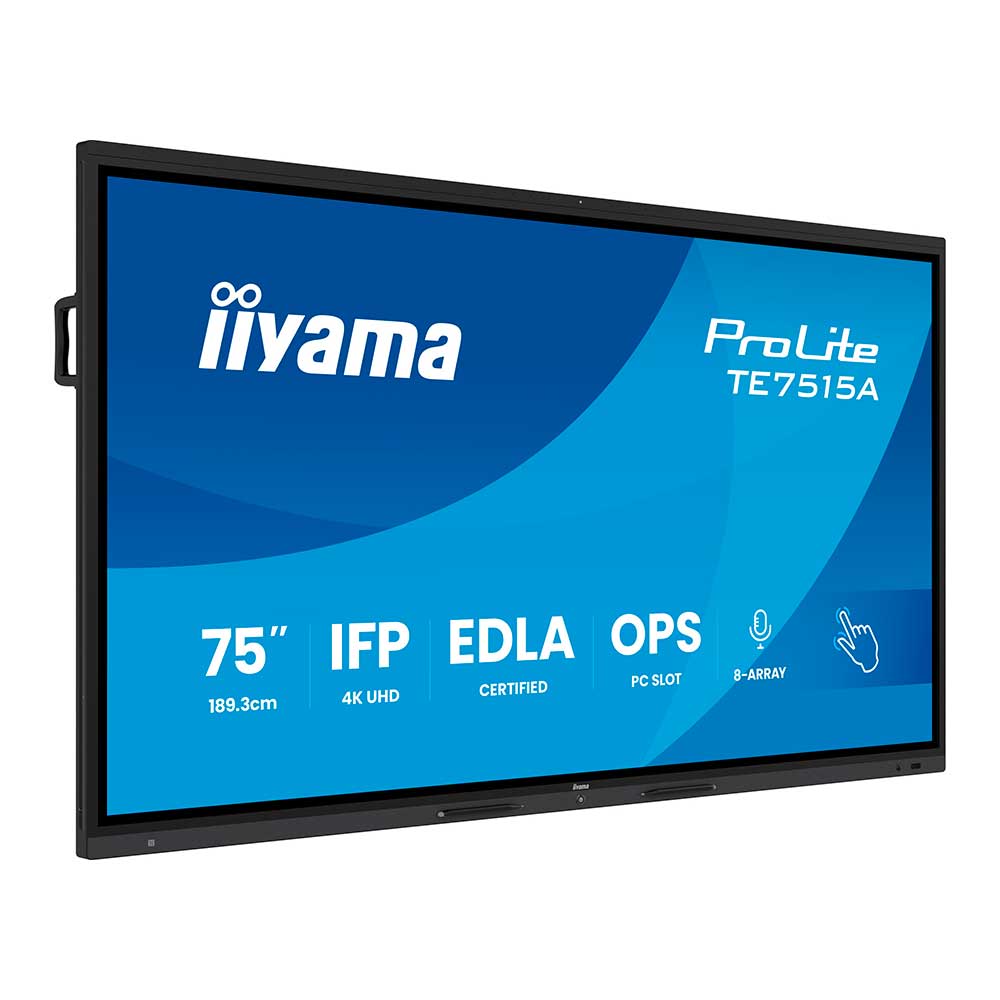 iiyama ProLite TE7515A-B1AG – Pizarra interactiva 75” 4K Google EDLA