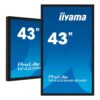 iiyama ProLite TF4339AS-B1AG – Pantalla táctil 43" 4K Android 11 Open Frame PCAP (40 puntos)