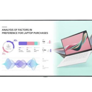 LG 98UH5J-H pantalla de señalización Pantalla plana para señalización digital 2,49 m (98") LCD Wifi 500 cd / m² 4K Ultra HD Negro Web OS 24/7