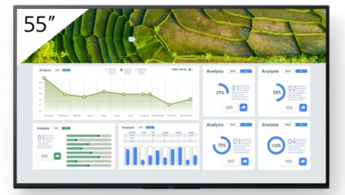 Sony FW-55BZ30L pantalla de señalización Pantalla plana para señalización digital 139,7 cm (55") LCD Wifi 440 cd / m² 4K Ultra HD Negro Android 24/7