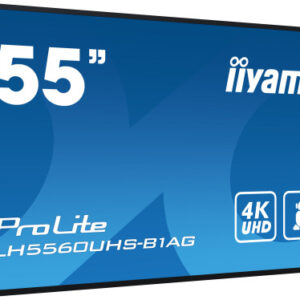 iiyama PROLITE Pizarra de caballete digital 139,7 cm (55") LED Wifi 500 cd / m² 4K Ultra HD Negro Procesador incorporado Android 11 24/7