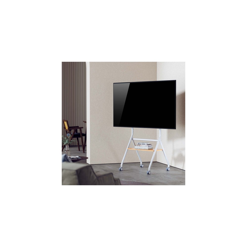 Soporte Suelo Aisens FT86FE-331 Con ruedas para Pantallas 37-86" hasta 50 kg - Imagen 5