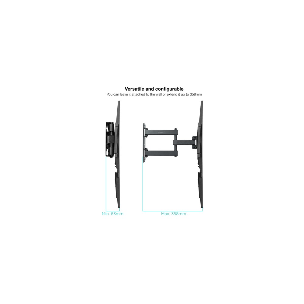 Soporte Pared TooQ LP7843TN-B Fijo para Pantallas 32-55" hasta 35 kg - Imagen 5