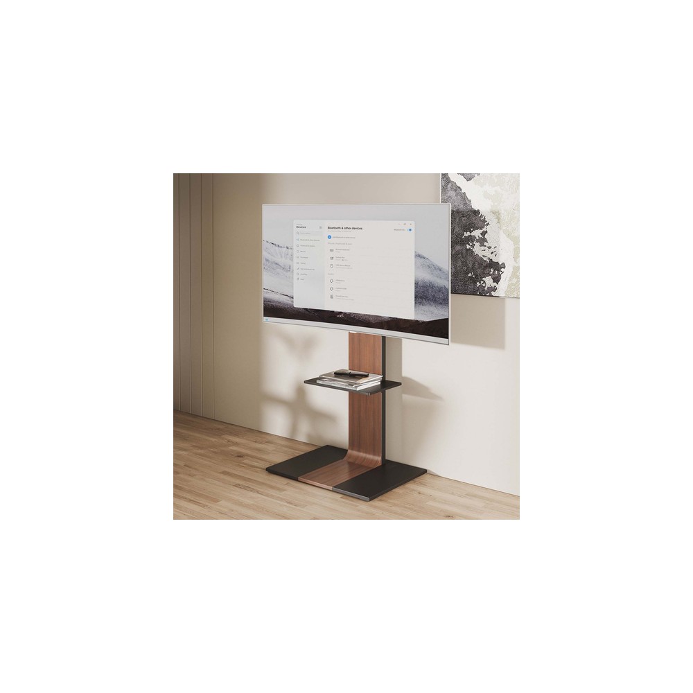 Soporte Suelo Aisens FT86TSE-401 Inclinable, orientable para Pantallas 37-86" hasta 50 kg - Imagen 5