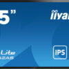 iiyama T6562AS-B1 pantalla de señalización Panel plano interactivo 163,8 cm (64.5") IPS 500 cd / m² 4K Ultra HD Negro Pantalla táctil Procesador incorporado Android 8.0 24/7