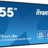 iiyama PROLITE Pizarra de caballete digital 139,7 cm (55") LED Wifi 500 cd / m² 4K Ultra HD Negro Procesador incorporado Android 11 24/7