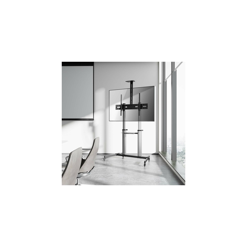 Soporte Suelo Aisens FT100TE-259 Con ruedas para Pantallas 60-100" hasta 100 kg - Imagen 6