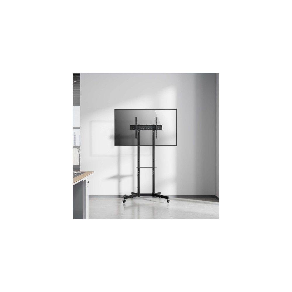 Soporte Suelo Aisens FT70TE-333 Inclinable, con ruedas para Pantallas 37-70" hasta 45 kg - Imagen 6