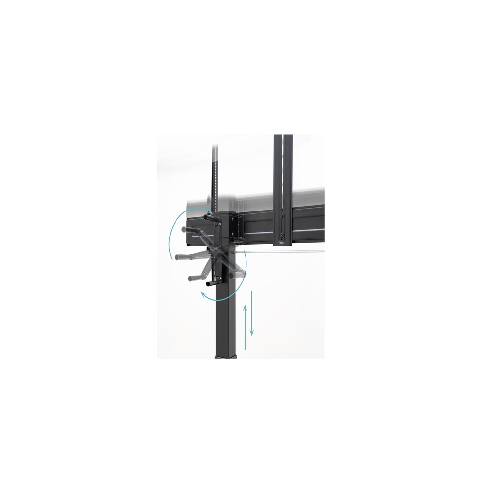 Soporte Suelo TooQ FS20406HM-B Inclinable, con ruedas para Pantallas 60-100" hasta 120 kg - Imagen 5