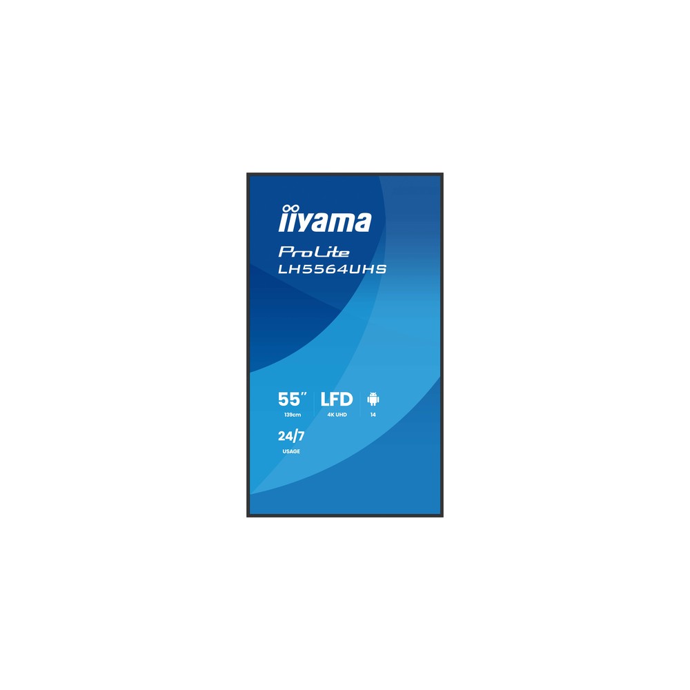 iiyama ProLite LH5564UHS 55" 4K UHD 500 nits Android 14 24/7 - Imagen 4