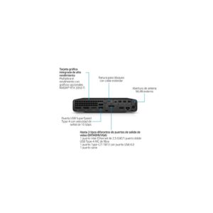 HP Elite Mini 800 G9 Intel® Core™ i7 i7-14700 16 GB DDR5-SDRAM 512 GB SSD Windows 11 Pro Mini PC Negro - Imagen 4