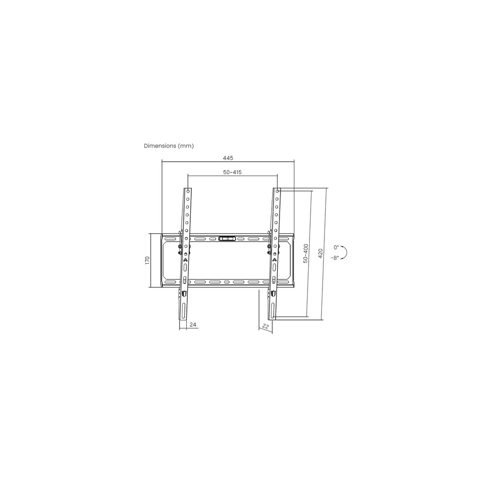 Soporte Pared Aisens WT75T-391 Inclinable para Pantallas 32-75" hasta 45 kg - Imagen 7