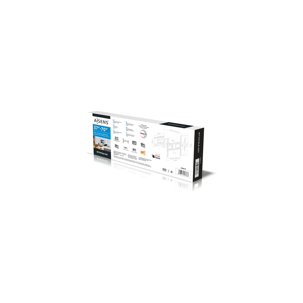 Soporte Pared Aisens WT70TSLE-027 Inclinable, orientable para Pantallas 37-70" hasta 50 kg - Imagen 10